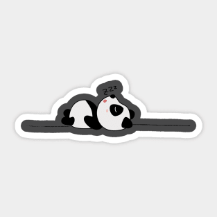 panda in deep sleep Sticker